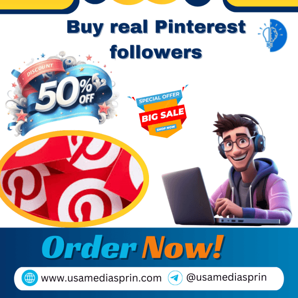 Buy real Pinterest followers